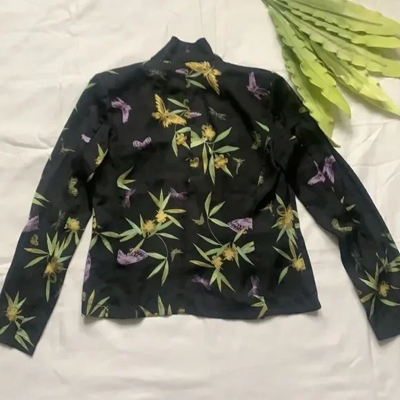🦋h&m Floral Butterfly Open Front Blazer🦋 - Picture 12 of 14